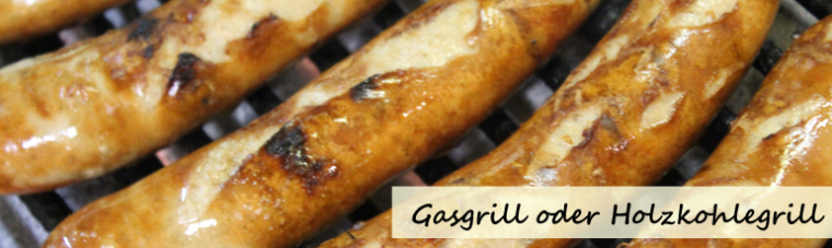 Gasgrill oder Holzkohlegrill